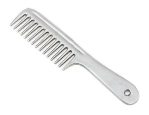 Grzebień aluminiowy z rączką 